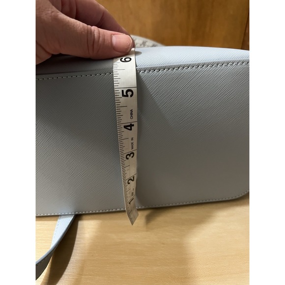 Kate Spade Staci Dome Zip Saffiano Leather Backpack Ocean Fog Blue New $359 - Picture 6 of 8